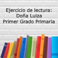 Comprensión lectora: Doña Luiza – Primer grado primaria