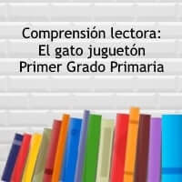 Comprensión lectora: El gato juguetón – Primer grado primaria