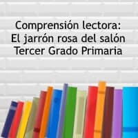 Comprensión lectora: El jarrón rosa del salón – Tercer grado primaria