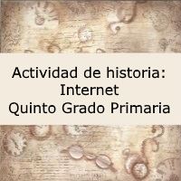 Actividad de historia: Internet – Quinto grado primaria
